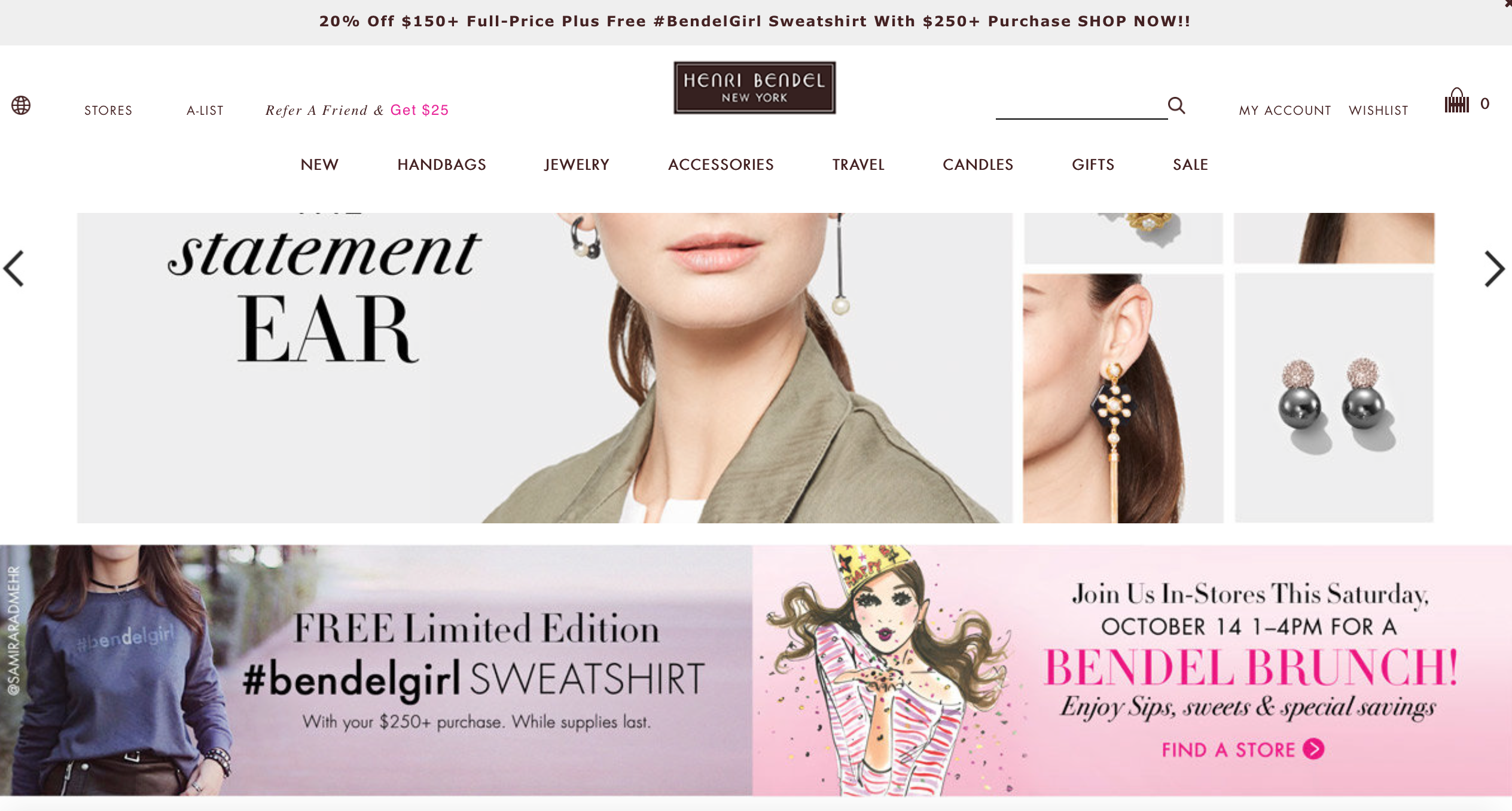 Henri Bendel #BendelGirl Campaign - Website