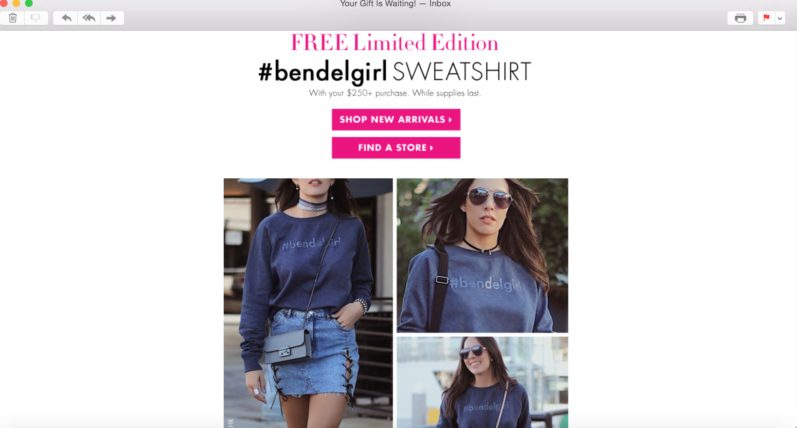 Henri Bendel #BendelGirl Campaign - Email Blast