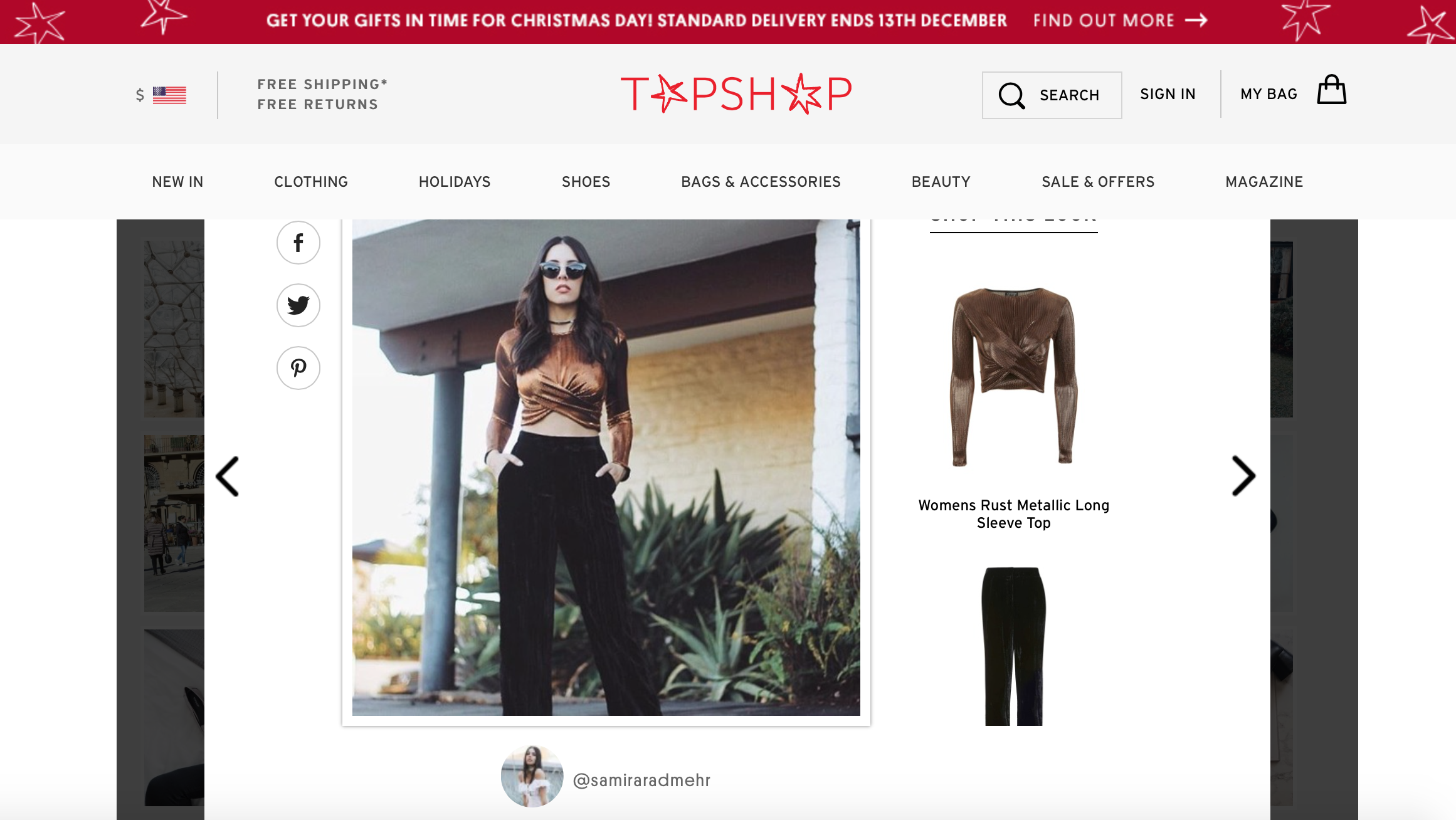 Samira Radmehr Topshop